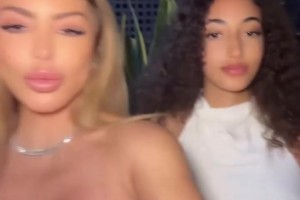 皮蓬前妻和女儿自拍，感觉女儿的颜值比妈妈高啊！